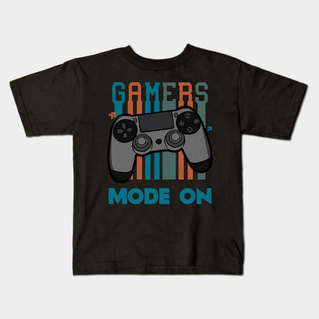 Gamer Mode On Kids T-Shirt by berwies